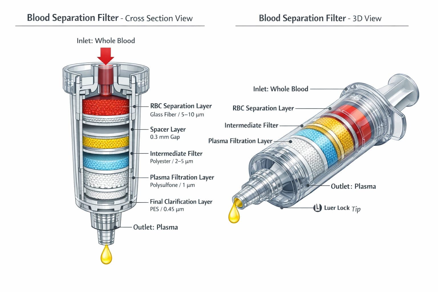 Urine analysis filter commercial product visual